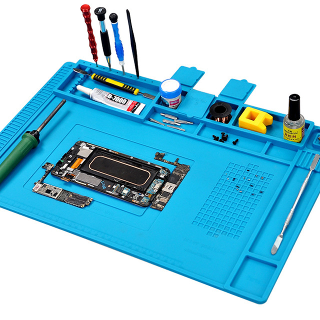 Heat Resistant 932℉ Soldering Mat for Job Tools Computer Phone Repair Kit Working Repair Pad Heat Resistant Maintenance Platform
