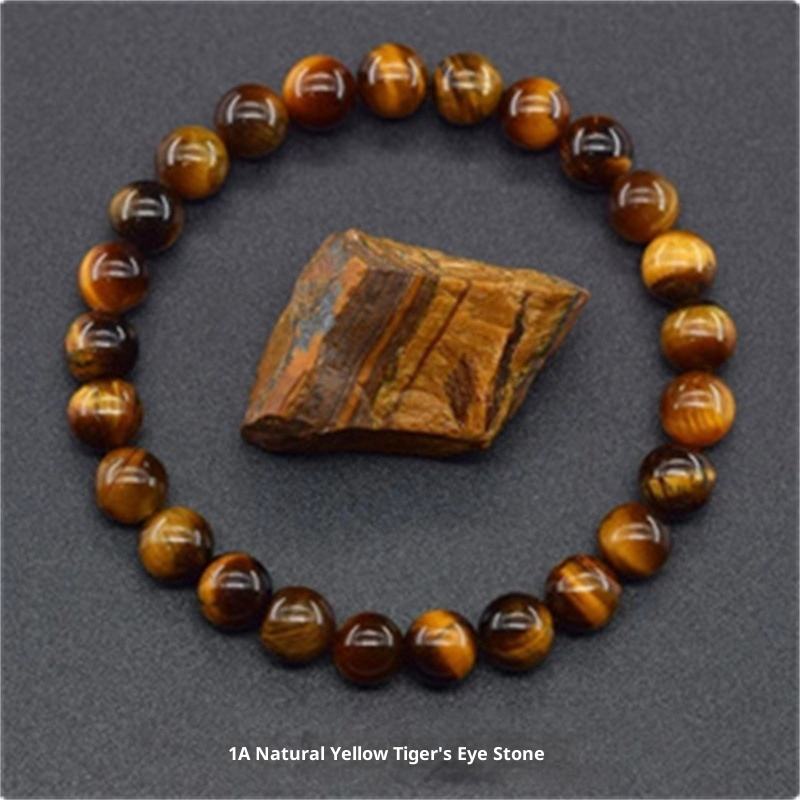 1a bracelet oeil de tigre jaune naturel