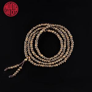 Bracelet en bois d'agar rare, 216 perles de 4 mm, entièrement coulant, authentique, en bois d'oud à haute teneur en résine, Mala de prière, fait main, de luxe - Product Image 2