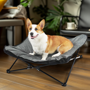 CanboPet <span class=keywords><strong>Lit</strong></span> <span class=keywords><strong>de</strong></span> voyage surélevé pliable et doux et confortable pour chien, intérieur, extérieur, camping pour animaux <span class=keywords><strong>de</strong></span> compagnie, <span class=keywords><strong>lit</strong></span> apaisant pour chien et chat avec maille en tissu Oxford - Product Image 6