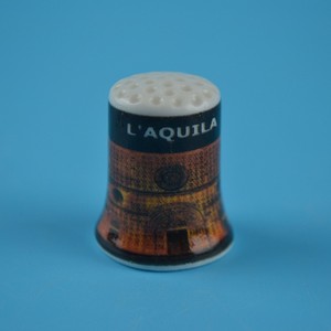 Hotsale etiqueta recuerdo regalo anillo <span class=keywords><strong>de</strong></span> <span class=keywords><strong>oro</strong></span> porcelana dedales en caja <span class=keywords><strong>de</strong></span> acrílico - Product Image 5