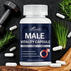 Capsule per il Potenziamento Maschile con Maca, Cordyceps, Tribulus, Saw Palmetto, Integratore per Energia, Vitalità <span class=keywords><strong>e</strong></span> Supporto alla <span class=keywords><strong>Prostata</strong></span> - Product Image 1