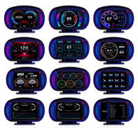 Compteur OBD Original WiiYii P2 HUD + GPS + pente + outils de diagnostic système 4 en 1 OBD2 compteur numérique intelligent
