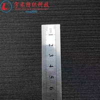 Tela de punto elástica de doble capa con rayas verticales brillantes en un lado, tejido de capa de aire teñido, poliéster y elastano, tela saludable para forro y cubiertas.