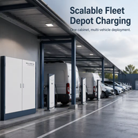 Nouvelle armoire de redressement avec 12 bornes de charge à un ou deux pistolets, chargeur DC pour VE de 960 kW