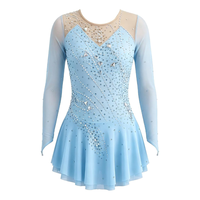 Robe de patinage artistique personnalisée pour filles et femmes, costume de danse, tenue de performance
