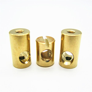 Chữ Thập Lỗ Dowel Barrel Nut, Brass Tròn Nut - Product Image 3