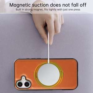 Custodia in pelle di moda con anello magnetico con supporto 360 custodia per telefono per <span class=keywords><strong>iPhone</strong></span> 15 Pro Max in Stock per <span class=keywords><strong>iphone</strong></span> 16 15 14 spedizione gratuita - Product Image 3