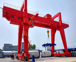 Heavy Duty Steel MG Gantry Crane with Locking Wheels 10-75T Lifting Capacity for Outdoor Warehouse & Cargo Yard - Product Image 5