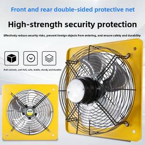 औद्योगिक और घरेलू खिड़की के निकास प्रशंसक एल्यूमीनियम मिश्र धातु ब्लेड के साथ किराए के उपयोग के लिए शक्तिशाली रसोई रेंज हुड - Product Image 3