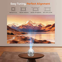 Mini projecteur CRE O1 avec triple LED Android 9 HIFI stéréo, design portable pour cinéma maison
