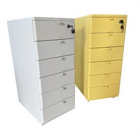 Armoire de rangement moderne en acier à 6 tiroirs grande capacité, verrouillable, autoportante, durable, gain de place, pour atelier, maison, bureau
