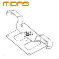 Support de montage sur rack MIDAS DP48MB compatible, double support pour casque, guide-câble intégré, microphone personnel DP48