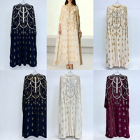 Robe de soirée élégante pour femme, caftan de luxe perlé de style arabe de Dubaï, robe de mariée formelle, type Abaya modeste, fourniture ODM
