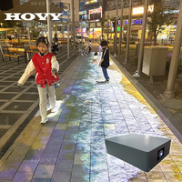 Projection interactive de sol pour rue commerciale HOVY : plus de 80 jeux interactifs avec mises à jour gratuites à vie