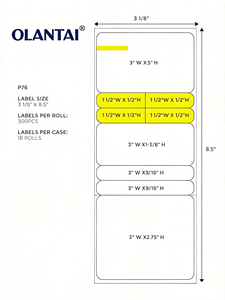 Étiquettes autocollantes thermiques imperméables personnalisées OLANTAI pour flacons pharmaceutiques, médicaments, professionnels de la santé, médecins, étiquettes Rx - Product Image 1