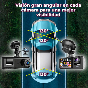 Cámara para Tablero de Auto ELE-GATE, DVR, 1080P HD, Doble Lente, Grabación Bidireccional - Product Image 5