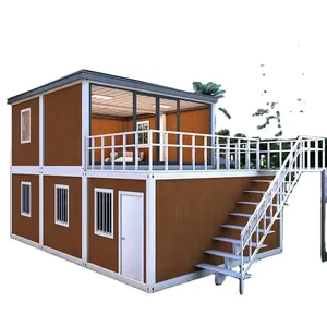 Grote Gefabriceerde Prefab Gemaakte Hotels Bestelwagen Container Hout 4 Slaapkamer Hause Geprefabriceerde Huizen Modulaire Huizen Huis