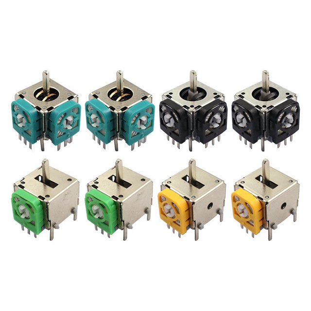 RC Game Console Remote Control Throttle Return Joystick Handle Module 5/10K Button Green/Yellow/Black