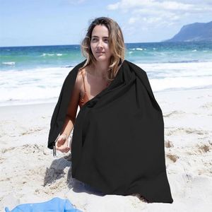 Serviette de sport en polyester tissé à séchage rapide, microfibre anti-sable, compacte, accessoire de voyage et de camping pour adulte - Product Image 4