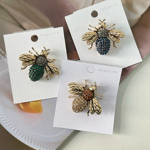 ヴィンテージアニマルビーブローチ女性ブリンブリンカラフルラインストーンクリスタルリトルビーシェイプブローチピンジュエリーギフト用 - Product Image 2