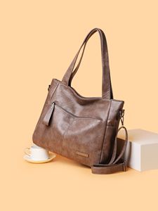 Bolsos cruzados de diseño de moda, bolsos de hombro de cuero PU de alta calidad, bolsos de mano casuales de lujo para mujer - Product Image 3