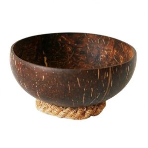 Tazón Redondo 100% Natural de Cáscara de Coco de 12-15 cm, con Forma de Corazón de Flor, Ecológico, Pulido, con Cuchara de Coco para Fiestas - Product Image 5