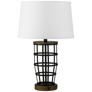 Lámpara de mesa de cono texturizado con base de salida | Iluminación moderna Retro Para el interior de la habitación de invitados del hotel - Product Image 3