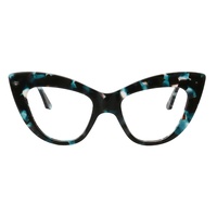 Nouvelle version mode cat57 grand cadre arrivée coloré oeil de chat italien Mazucchelli acétate femmes cadre optique