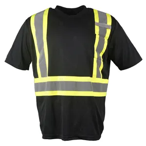 Hot Sale Wholesale 100% Polyester Birdeye /single jersey Hi Vis Polo Shirt Safety Reflective Polo T Shirt