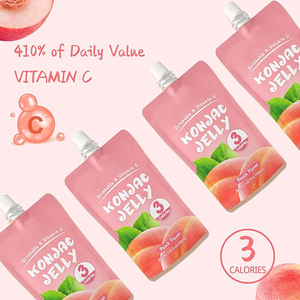 ピーチフルーツ味ゼリープライベートグルテンフリー低カロリーKonjacゼリー卸売 - Product Image 2