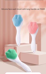 <b>Cute</b> <b>Bear</b> Paw Silicone Facial Cleansing Brush, Deep Pore Cleanser, Skin Massage Blackhead Remover Face Scrubber - Product Image 3
