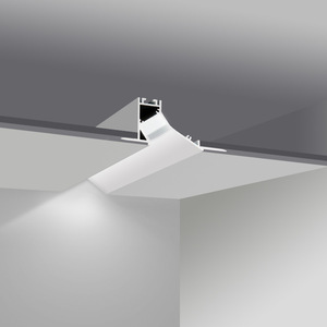 SDW802 Cove Lighting Profile <span class=keywords><strong>a</strong></span> <span class=keywords><strong>volta</strong></span> estrusione incassato montato Led canale per <span class=keywords><strong>cartongesso</strong></span> soffitti Gap 95x38mm - Product Image 1