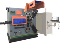 آلة تشكيل النوابض CNC ذات 6 محاور طراز CK690 |   سلك بقطر 3.0-9.0 مم |   سرعة عالية تصل إلى 140 متر/دقيقة |   محرك سيرفو بقوة 65.3 كيلوواط |   براءة اختراع لجهاز لف النوابض