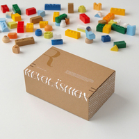 Boîte d'expédition à bande de déchirure en gros boîte d'expédition auto-scellante personnalisée avec logo UV boîte d'expédition recyclée en papier ondulé briques jouets emballage cadeau