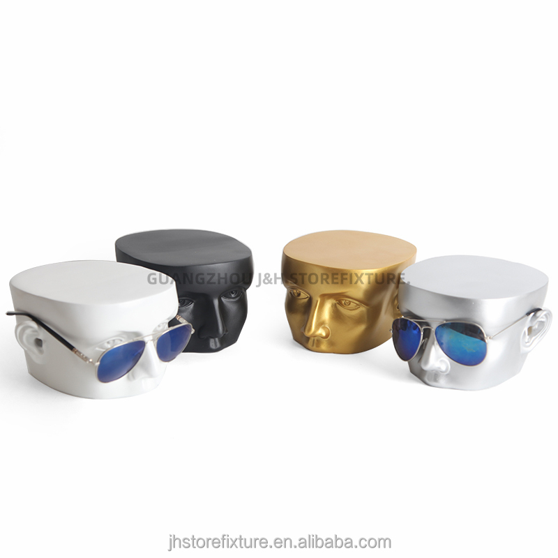 Custom Glass Mannequin Head for Sunglasses Display - High 