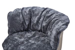 Salon de loisirs moderne Offre Spéciale café grand fauteuil d'accent en tissu en faux cuir de paon avec rembourrage doux - Product Image 6