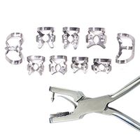 Ensemble de barrage en caoutchouc dentaire de haute qualité outils de laboratoire orthodontiques pinces à perforer pince à cadre pour accessoires d'équipement de thérapie orale
