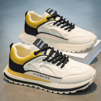 Nouvelles Chaussures Décontractées Rétro Sportives à Lacets 2026, Semelles Épaisses Amortissantes, Tendance Mode, Tige en Cuir Véritable