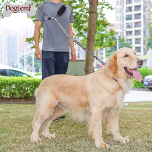 Correa elástica para perros con manos libres ecológica, <span class=keywords><strong>collar</strong></span> de entrenamiento táctico retráctil personalizado con LED y patrón de animales - Product Image 6