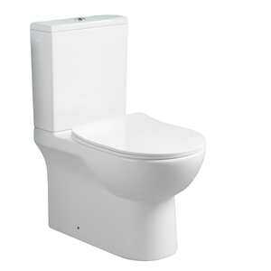WC en céramique deux pièces allongé à double chasse avec siphon en P, certifié CE, pour la vente en gros en Europe - Product Image 1