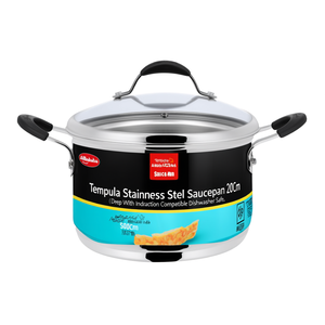 Casseruola Inox (20cm) fonda con coperchio TEMPRA Cromo lucido 012896031620 - Product Image 2