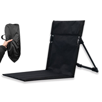 Nouvelle arrivée Dossier en aluminium Chaises de jardin extérieures simples paresseuses Chaise de camping pliante au sol