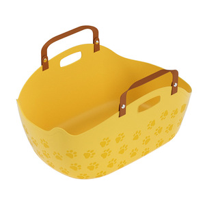 Bac à litière pour chat portable de type nouveau, extra large, anti-éclaboussures, adapté aux sorties, à l'utilisation en voiture, petite taille, design ouvert - Product Image 5