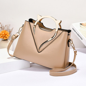 2025 최신 패션 가방 여성 고양이 손잡이 장식 핸드백 PU 가죽 숙녀 크로스 바디 여성의 어깨 가방 - Product Image 4