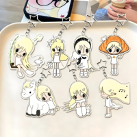 NASNAK Spot Healing Wind Girl Porte-clés en plastique, pendentif décoratif pour sac, impression UV, style dessin animé et anime, cadeaux pour amis