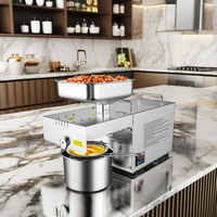 MJ 501 Mini presse à huile en acier inoxydable à usage domestique Petite machine à presser l'huile de coco, de sésame, de soja, d'arachide, de palme, de noix de coco et de tournesol