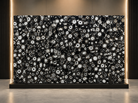 Dalle de pierre semi-précieuse en agate noire polie pour panneau mural rétroéclairé, plan de travail de bar, plateau de table basse, plateau de console et surface découpée sur mesure