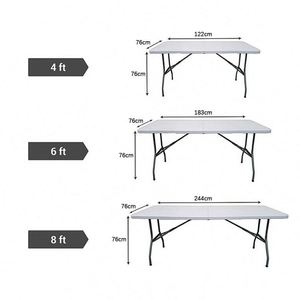 60x120 Inch White Rectangular Nonwoven Waterproof Tablecloth 6 Feet Polyester Fabric for - Product Image 6