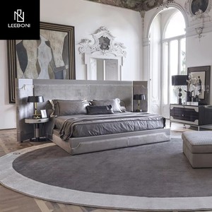 Cama King Size de Lujo de Diseño Nuevo y Personalizado de Alta Calidad, Cabecera Alta, Muebles de Lujo para Dormitorio - Product Image 1